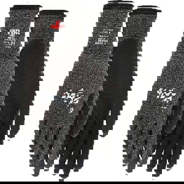 Cut-Resistant Gloves: Size M, ANSI Cut 4, HPT, Nylon & Glass Filament